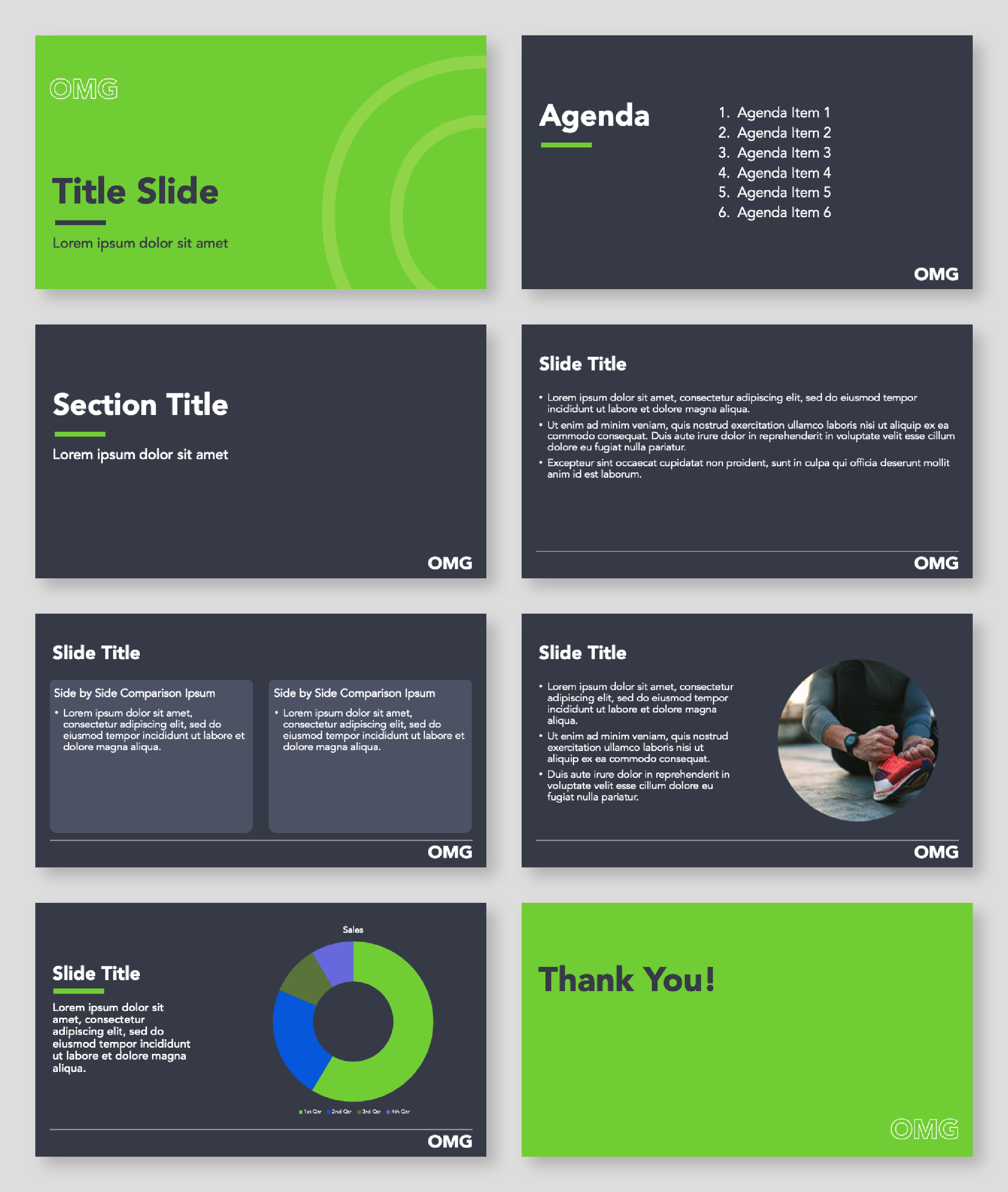 slides from the omg powerpoint deck template